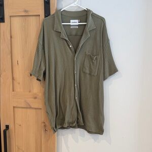 Olive Button Down Shirt